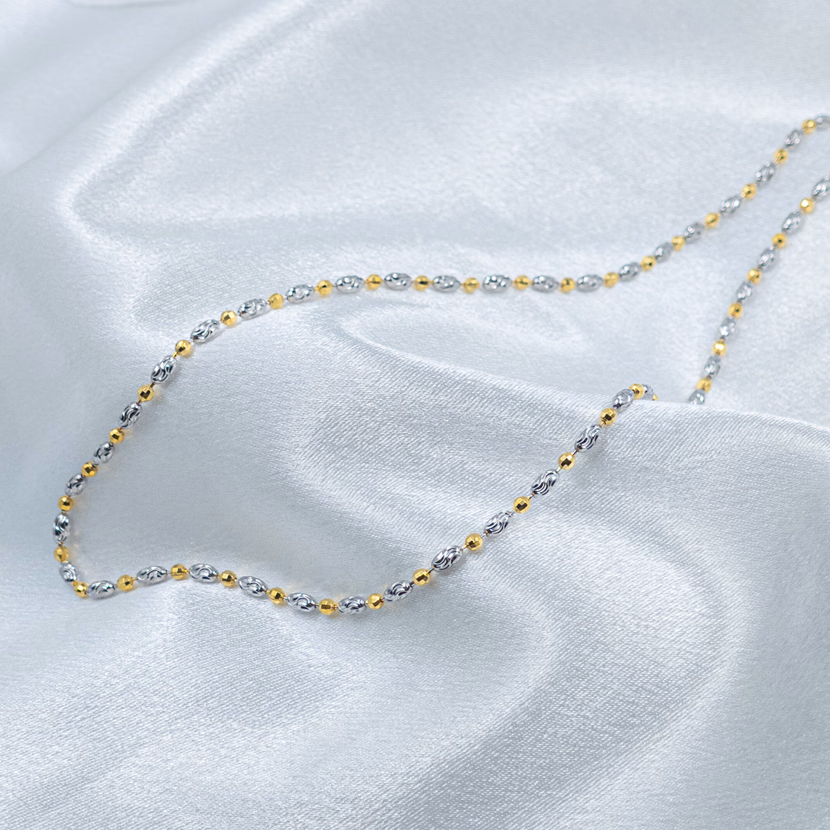 Double Gold Laser Necklace